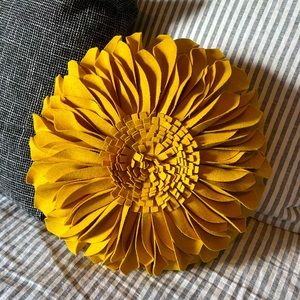 Decorative Flower Accent Pillow